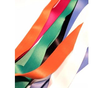   Barevná Saténová šňůrka na krk bez potisku 20x900mm - se Standardní karabinou