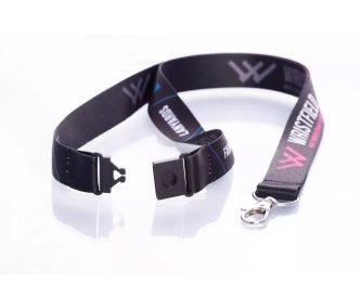   Satenová šnůrka na krk s potiskem 20x900mm - se standardní karabinou a s bezpečnostní sponou
