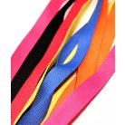 Barevná Šňůrka na krk s žebrováním bez potisku 20x900mm - se Standardní karabinou