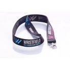 Šňůrka na krk s žebrováním a s barevným potiskem na 2 stranách 20x900mm - se standardní karabinou - EXPRESS