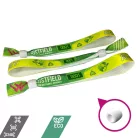 R-PET náramek (z recyklovaných PET lahví, 15x340mm, s barevným potiskem na jedné straně, variabilní údaje) - se znovu uzavíratelným plastovým kroužkem