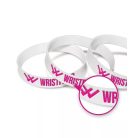 Silikonový náramek - S vnější ražbou a výplní 1 barvou