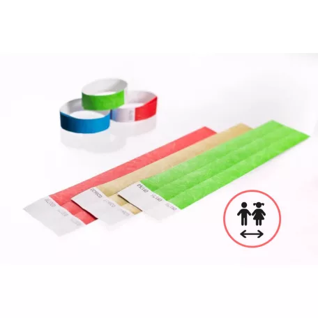 Náramky Tyvek 3/4" - Dětská velikost (20cm) - Bez potisku