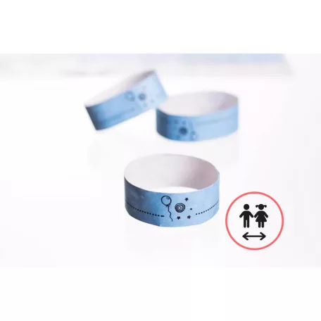 Náramky Tyvek 3/4" vzorované - Dětská velikost (20cm)