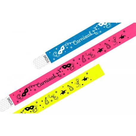 Náramky Tyvek 3/4" VZOROVANÉ - Carnival