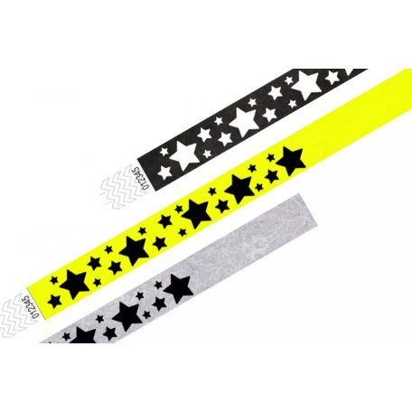 Náramky Tyvek 3/4" VZOROVANÉ - Hvězdy