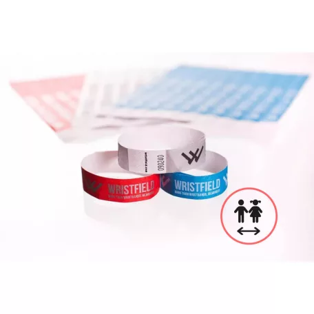Náramky Tyvek 3/4" - Dětská velikost (20cm) - S potiskem