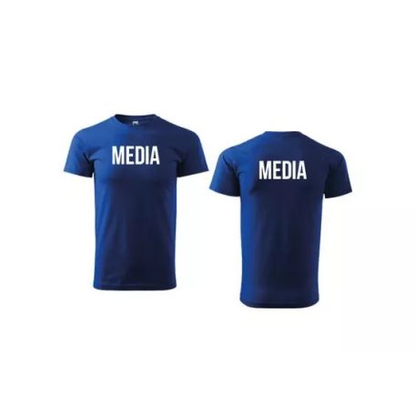 Unisex s kulatým výstřihem MEDIA nápisem