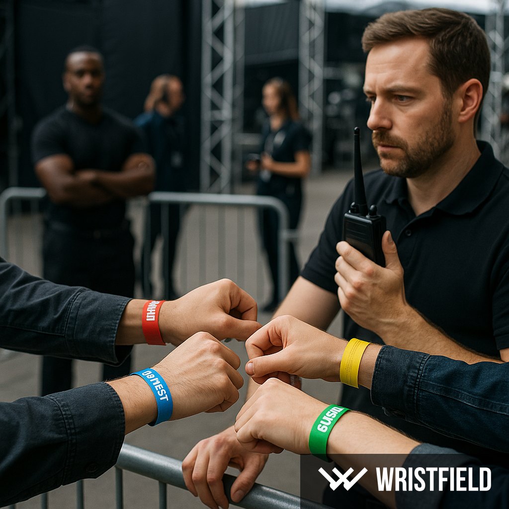VIP a backstage přístup s náramky: návrh systémů, vizuální kontrola a prevence zneužití